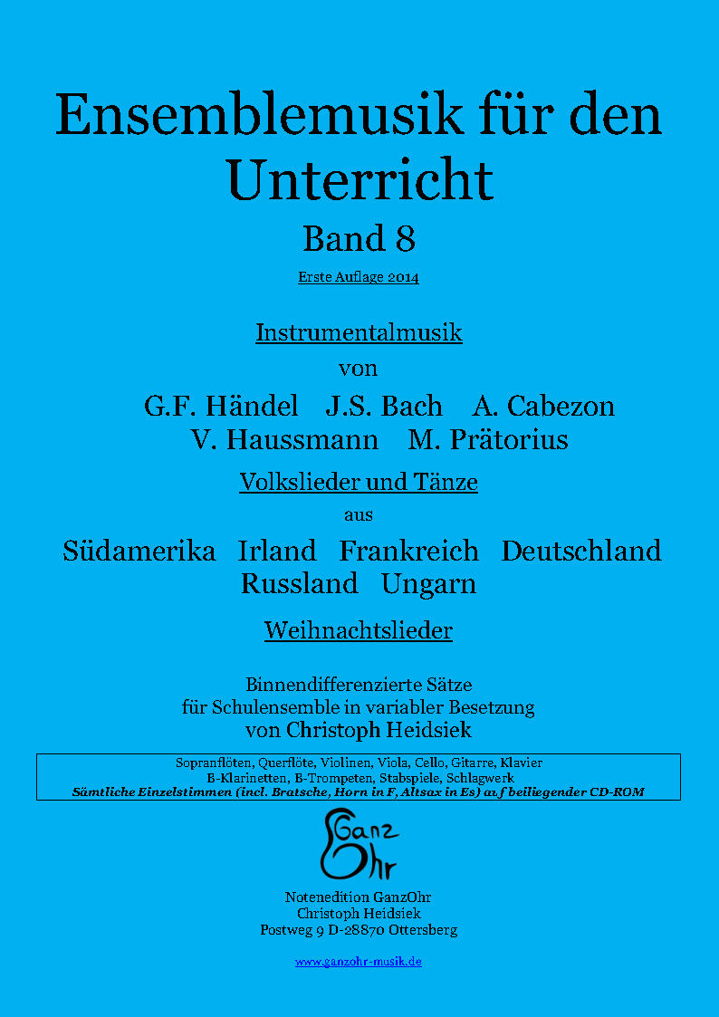 Ensemblemusik für den Unterricht 8