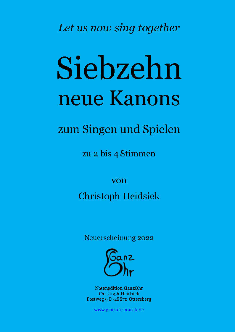 Let us now sing together 17 Kanons