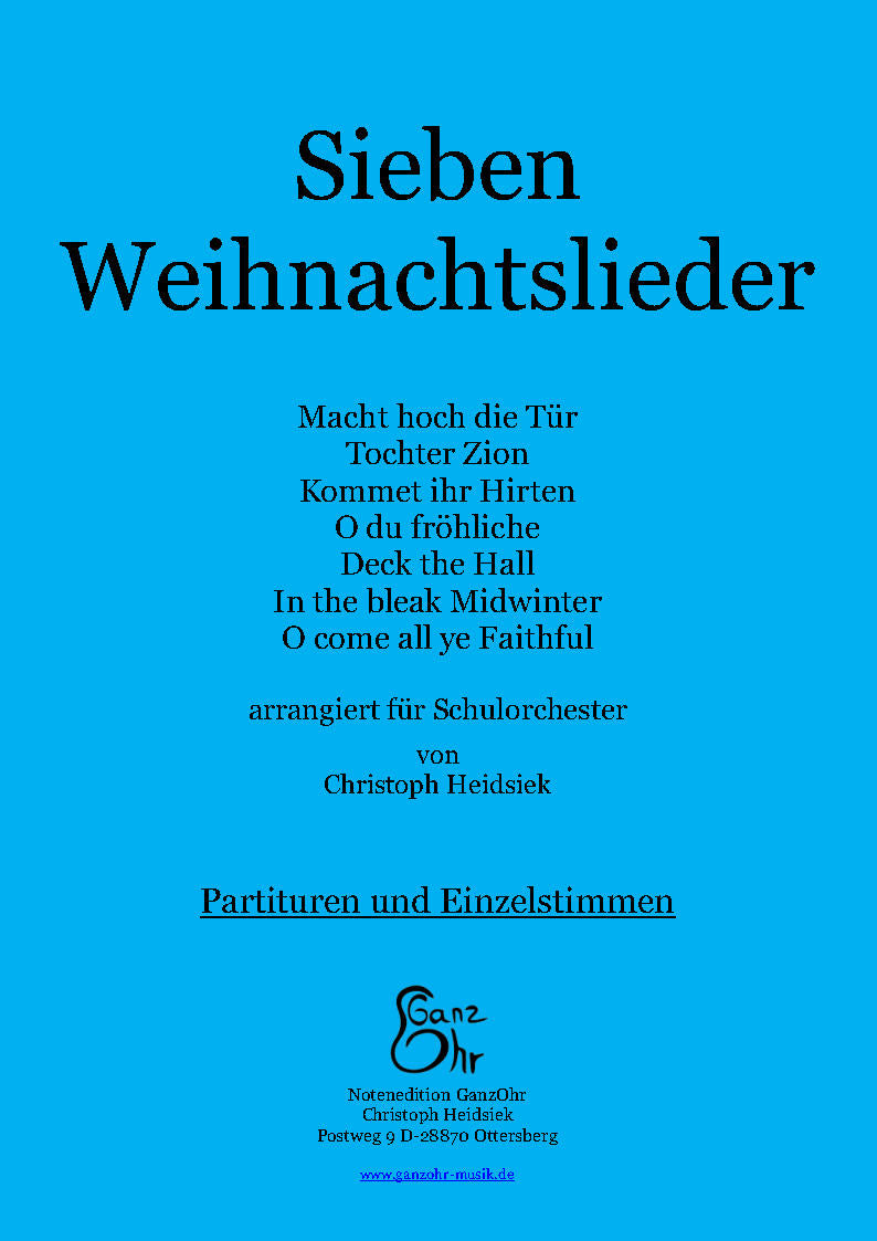 Sieben Weihnachtslieder für Schulensemble