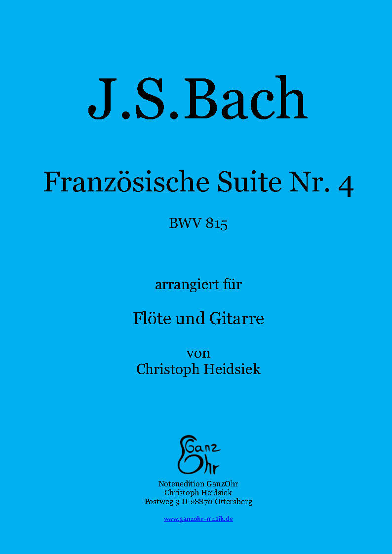 J.S. Bach Französische Suite Nr. 4 für Gitarre