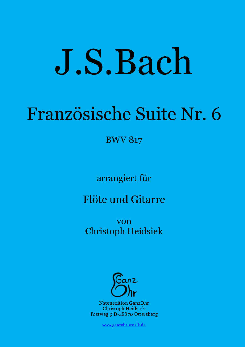 J.S. Bach Französische Suite Nr. 6  für Leier